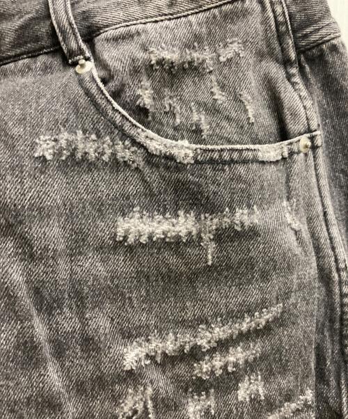 SYUMAN.（シュウマン）SYUMAN. (シュウマン) PLATEAU (プラトー) ダメージバギーデニムパンツ ブラック サイズ:不明の古着・服飾アイテム