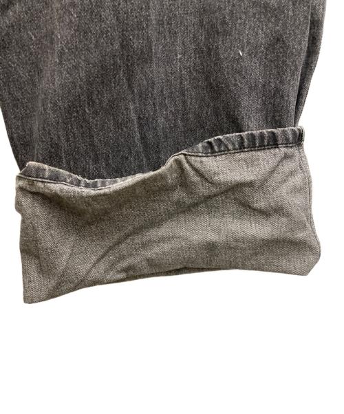 SYUMAN.（シュウマン）SYUMAN. (シュウマン) PLATEAU (プラトー) ダメージバギーデニムパンツ ブラック サイズ:不明の古着・服飾アイテム