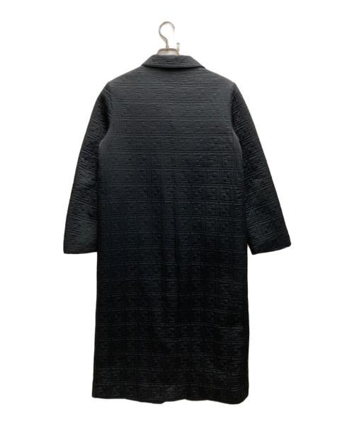 FENDI（フェンディ）FENDI (フェンディ) ズッカ柄キルティングコート ブラック サイズ:40の古着・服飾アイテム