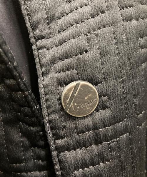 FENDI（フェンディ）FENDI (フェンディ) ズッカ柄キルティングコート ブラック サイズ:40の古着・服飾アイテム