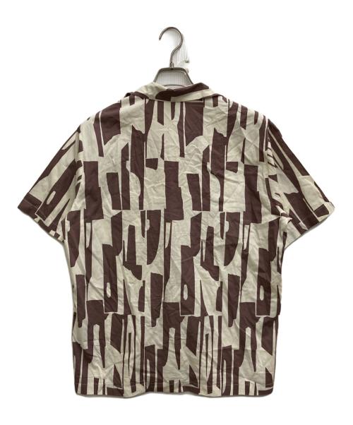 PHEENY（フィーニー）PHEENY (フィーニー) Print typewriter pajamas shirt ベージュ×ブラウン サイズ:FREEの古着・服飾アイテム