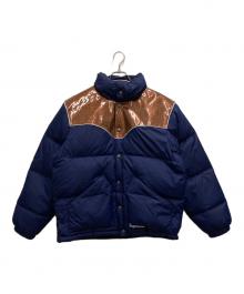 SUPREME（シュプリーム）の古着「Glitter Yoke Down Puffer Jacket」｜ネイビー