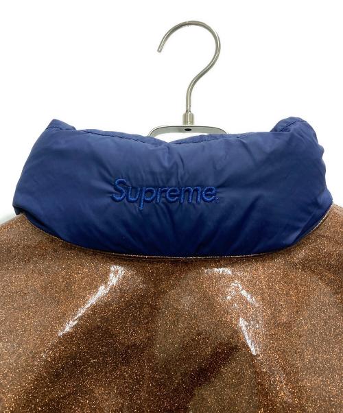 SUPREME（シュプリーム）SUPREME (シュプリーム) Glitter Yoke Down Puffer Jacket ネイビー サイズ:Ⅿの古着・服飾アイテム