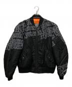 Hysteric Glamourヒステリックグラマー）の古着「TYPE LOGO MA-1」｜ブラック×グレー