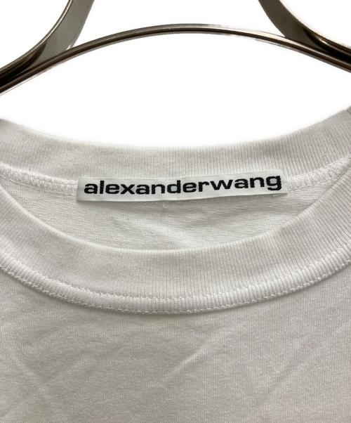 ALEXANDER WANG（アレキサンダー・ワン）ALEXANDER WANG (アレキサンダーワン) SHORT SLEEVE TEE WITH LOGO GRAPHIC ホワイト サイズ:Mの古着・服飾アイテム