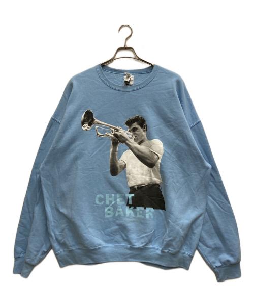 WACKO MARIA（ワコマリア）WACKO MARIA (ワコマリア) CHET BAKER CREW NECK SWEAT SHIRT ブルー サイズ:2XLの古着・服飾アイテム