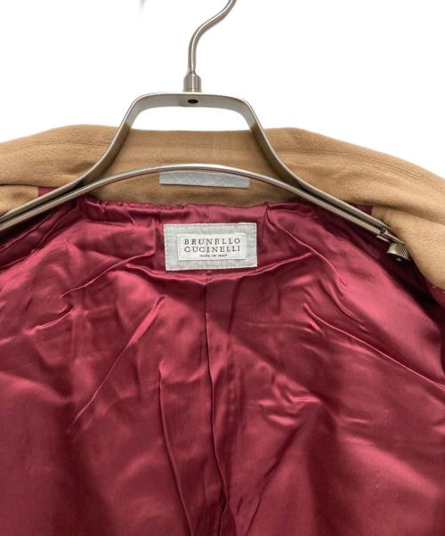 BRUNELLO CUCINELLI（ブルネロクチネリ）BRUNELLO CUCINELLI (ブルネロクチネリ) コットンカシミヤサファリジャケット ブラウン サイズ:50の古着・服飾アイテム