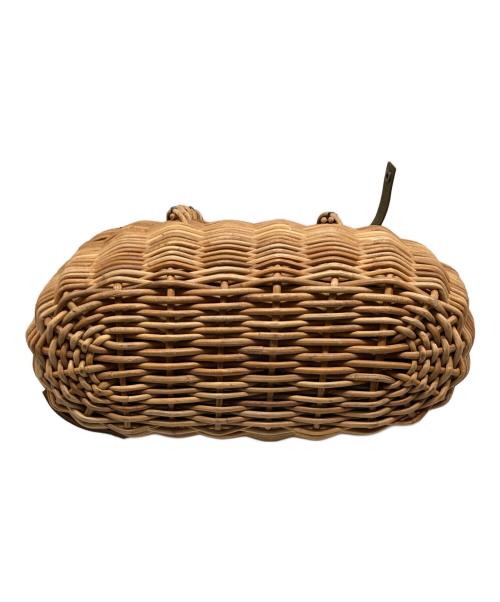 ebagos（エバゴス）ebagos (エバゴス) ファー付きカゴバッグ ベージュの古着・服飾アイテム