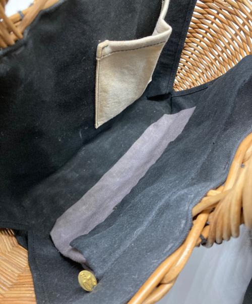 ebagos（エバゴス）ebagos (エバゴス) ファー付きカゴバッグ ベージュの古着・服飾アイテム