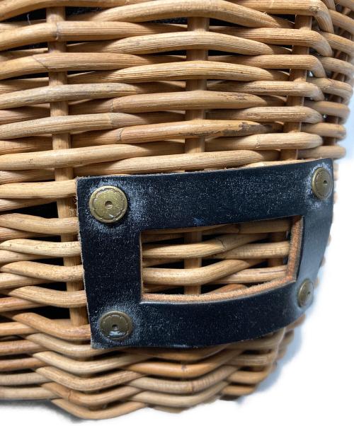 ebagos（エバゴス）ebagos (エバゴス) ファー付きカゴバッグ ベージュの古着・服飾アイテム