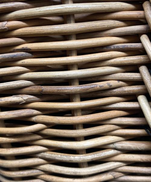 ebagos（エバゴス）ebagos (エバゴス) ファー付きカゴバッグ ベージュの古着・服飾アイテム