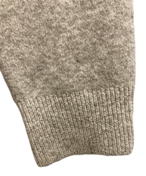 nonnotte（ノノット）nonnotte (ノノット) Heavy Oz Wool Yak Knit Slit Crew Neck Pullover ベージュ サイズ:freeの古着・服飾アイテム