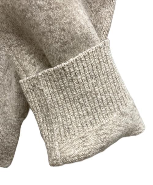nonnotte（ノノット）nonnotte (ノノット) Heavy Oz Wool Yak Knit Slit Crew Neck Pullover ベージュ サイズ:freeの古着・服飾アイテム
