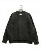nonnotteノノット）の古着「slit crew neck pullover-heavy oz yak knit」｜ブラウン