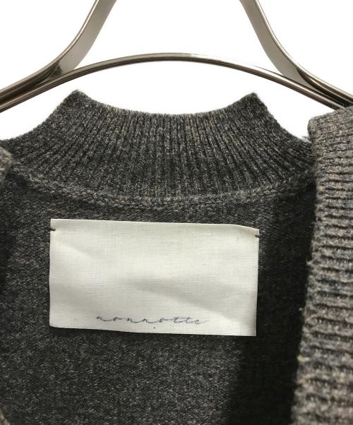 nonnotte（ノノット）nonnotte (ノノット) slit crew neck pullover-heavy oz yak knit ブラウン サイズ:FREEの古着・服飾アイテム