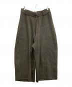 nonnotteノノット）の古着「knit pants extra wide -heavy oz yak knit」｜グレー
