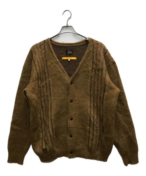 Needles（ニードルズ）Needles (ニードルズ) UNION (ユニオン) MOHAIR CARDIGAN ブラウン サイズ:Lの古着・服飾アイテム