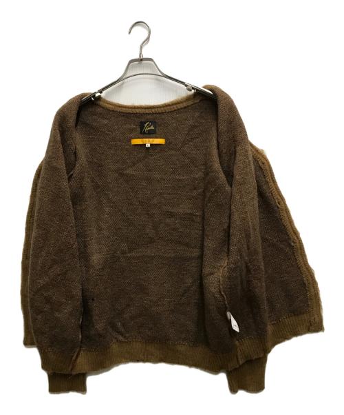 Needles（ニードルズ）Needles (ニードルズ) UNION (ユニオン) MOHAIR CARDIGAN ブラウン サイズ:Lの古着・服飾アイテム