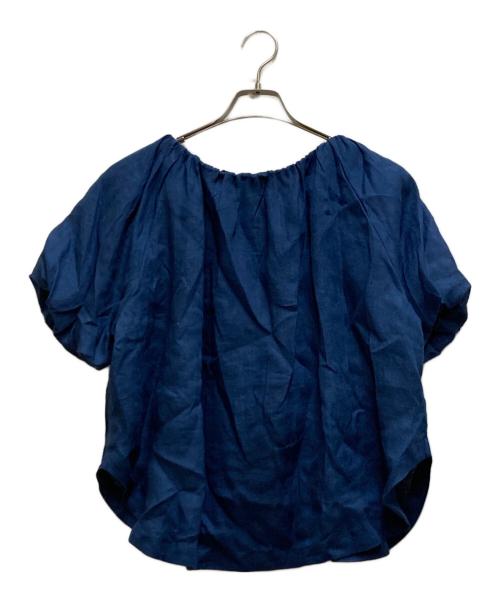 SINME（シンメ）SINME (シンメ) リネンオフショルダーブラウス ネイビー サイズ:FREEの古着・服飾アイテム