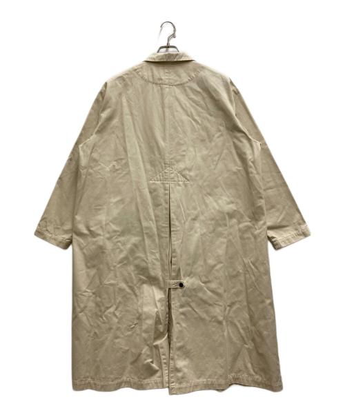 HARVESTY（ハーベスティー）HARVESTY (ハーベスティー) コットンチノクロスオーバーコート ベージュ サイズ:1の古着・服飾アイテム