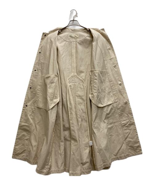 HARVESTY（ハーベスティー）HARVESTY (ハーベスティー) コットンチノクロスオーバーコート ベージュ サイズ:1の古着・服飾アイテム