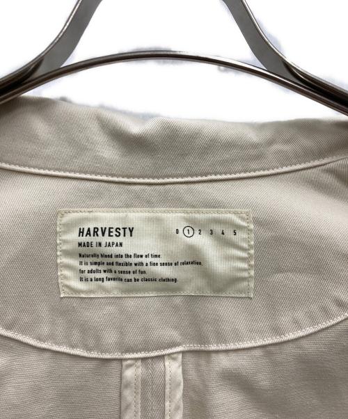 HARVESTY（ハーベスティー）HARVESTY (ハーベスティー) コットンチノクロスオーバーコート ベージュ サイズ:1の古着・服飾アイテム