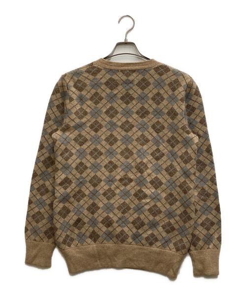 RRL（ダブルアールエル）RRL (ダブルアールエル) アーガイルVネックニット ブルー×ブラウン サイズ:XSの古着・服飾アイテム