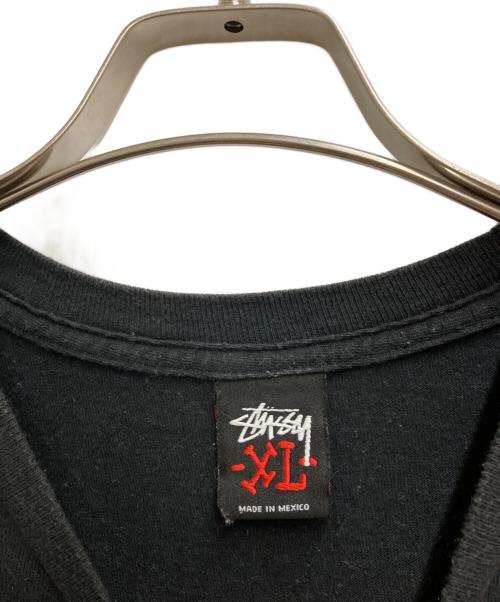 stussy（ステューシー）stussy (ステューシー) プリントTシャツ ブラック サイズ:XLの古着・服飾アイテム