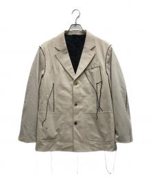 doublet（ダブレット）の古着「BIG STITCH TAILORED JACKET」｜ホワイト