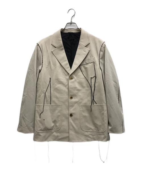 doublet（ダブレット）doublet (ダブレット) BIG STITCH TAILORED JACKET ホワイト サイズ:Sの古着・服飾アイテム