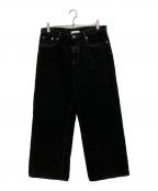 doubletダブレット）の古着「FUZZY LOW-RISE BUGGY PANTS」｜ブラック