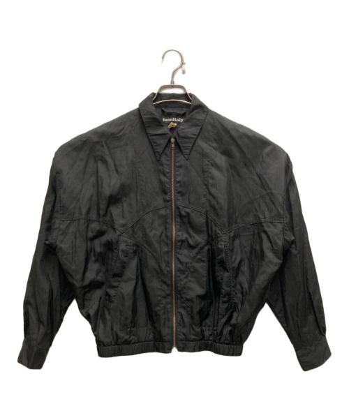 MONITALY（モニタリー）MONITALY (モニタリー) ナイロンジャケット ブラック サイズ:ＸＳの古着・服飾アイテム