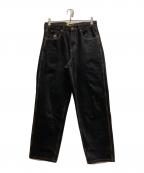 BUTTER GOODSバターグッズ）の古着「バギージーンズ」｜ブラック