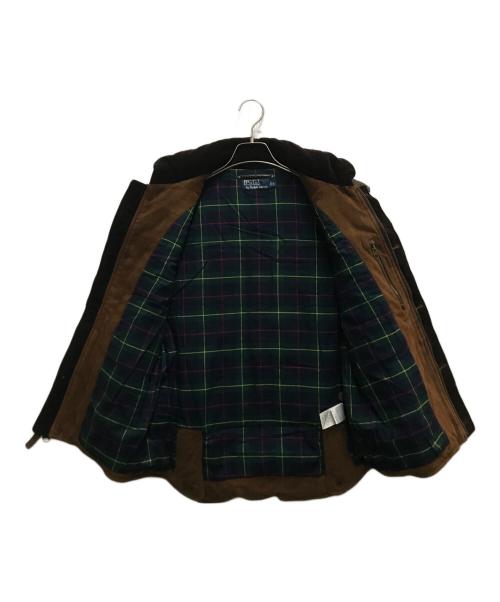 POLO RALPH LAUREN（ポロ・ラルフローレン）POLO RALPH LAUREN (ポロ・ラルフローレン) 切替レザーベスト ブラウン サイズ:Lの古着・服飾アイテム