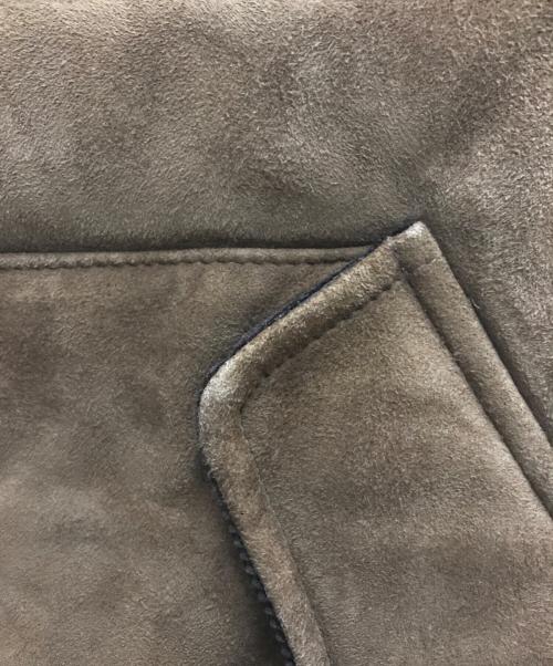 POLO RALPH LAUREN（ポロ・ラルフローレン）POLO RALPH LAUREN (ポロ・ラルフローレン) 切替レザーベスト ブラウン サイズ:Lの古着・服飾アイテム