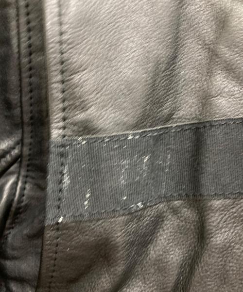 ART COMES FIRST（アートカムズファースト）ART COMES FIRST (アートカムズファースト) テープデザインライダースジャケット ブラック サイズ:Ⅿの古着・服飾アイテム