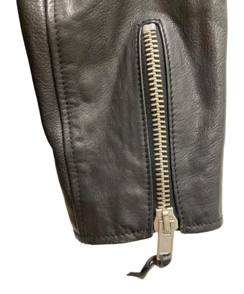 ART COMES FIRST（アートカムズファースト）ART COMES FIRST (アートカムズファースト) テープデザインライダースジャケット ブラック サイズ:Ⅿの古着・服飾アイテム