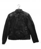 G-STAR RAWジースターロゥ）の古着「Biker Leather Jacket」｜ブラック