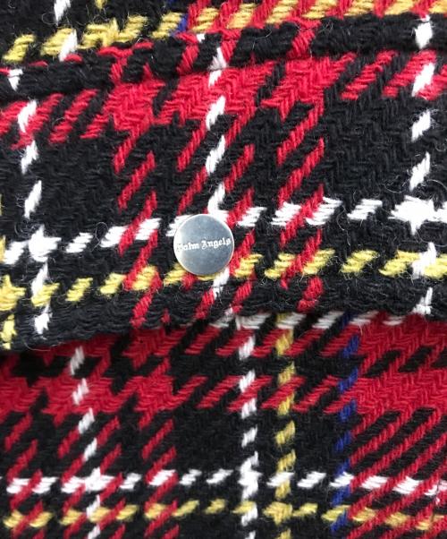 Palm Angels（パーム エンジェルス）Palm Angels (パーム エンジェルス) CHECK ZIPPED OVERSHIRT レッド サイズ:42の古着・服飾アイテム