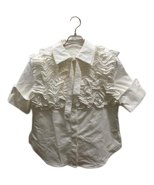 Bibiy.（ビビィ）Bibiy. (ビビィ) ARIEL FRILL BLOUSE ホワイト サイズ:FREEの古着・服飾アイテム