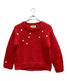 THE TOE（ザ・トゥー）の古着「NOTTING HILL  HEART KNIT」｜レッド