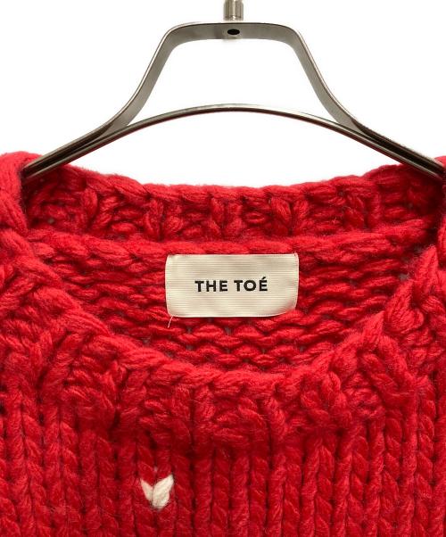 THE TOE（ザ・トゥー）THE TOE (ザ・トゥー) NOTTING HILL  HEART KNIT レッド サイズ:Sの古着・服飾アイテム