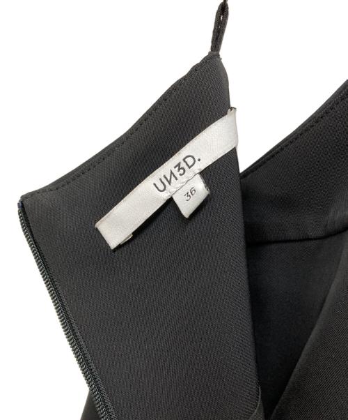 UN3D.（アンスリード）UN3D. (アンスリード) WAVE LINE CAMI OP ブラック サイズ:36の古着・服飾アイテム