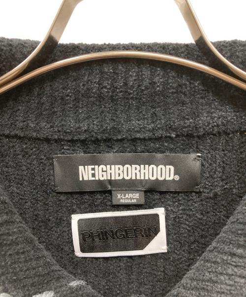 NEIGHBORHOOD（ネイバーフッド）NEIGHBORHOOD (ネイバーフッド) PHINGERIN (フィンガリン) SAVEGE KNIT ブラック サイズ:XLの古着・服飾アイテム