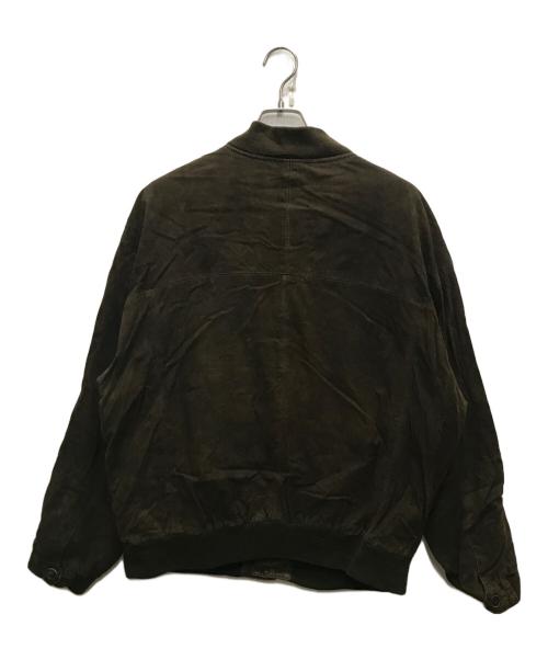 BURBERRY LONDON（バーバリーロンドン）BURBERRY LONDON (バーバリーロンドン) スウェードブルゾン ブラウン サイズ:34の古着・服飾アイテム