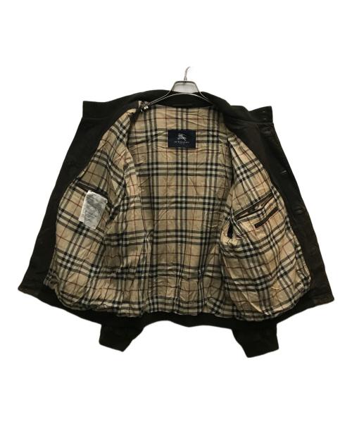 BURBERRY LONDON（バーバリーロンドン）BURBERRY LONDON (バーバリーロンドン) スウェードブルゾン ブラウン サイズ:34の古着・服飾アイテム