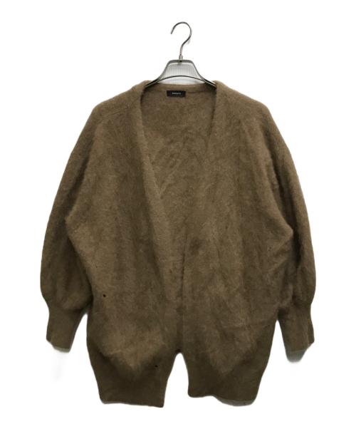 anuans（アニュアンス）anuans (アニュアンス) ラクーンニットカーディガン ブラウン サイズ:FREEの古着・服飾アイテム