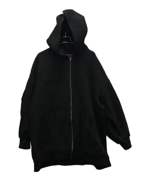 FUMITO GANRYU（フミトガンリュウ）FUMITO GANRYU (フミトガンリュウ) ジップパーカー ブラック サイズ:3の古着・服飾アイテム