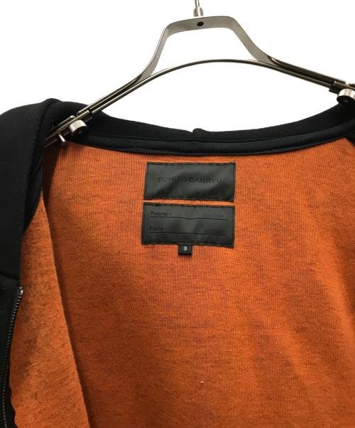 FUMITO GANRYU（フミトガンリュウ）FUMITO GANRYU (フミトガンリュウ) ジップパーカー ブラック サイズ:3の古着・服飾アイテム