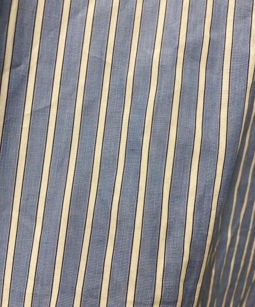 Graphpaper（グラフペーパー）Graphpaper (グラフペーパー) SOKTAS High Count Broad L/S Oversized Band Collar Shirt ブルー サイズ:2の古着・服飾アイテム